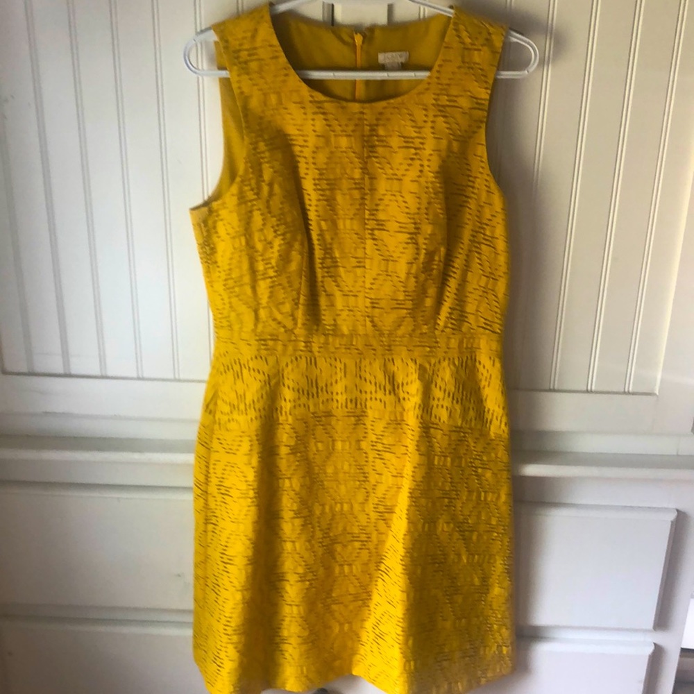 Jcrew factory mustard dress